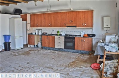 Kitchen area in the main room