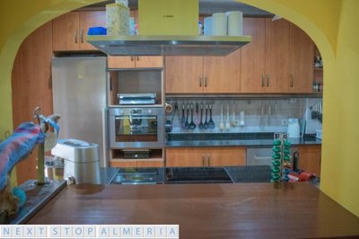 Breakfast bar looking into the kitchen