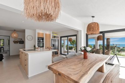 kitchen and dining room