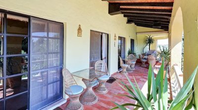 large terrace off living area