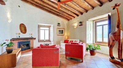 living room with dual aspect windows