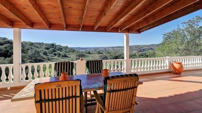 terrace with views