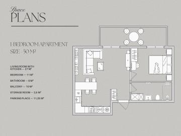 B1-Plan-1-bedroom-50m2-with-description